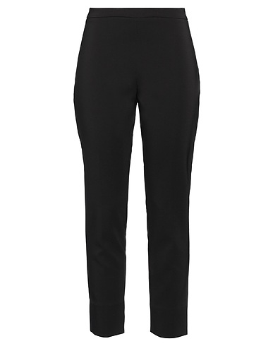 CARACTÈRE Casual trouser Black 90% Polyester, 10% Elastane