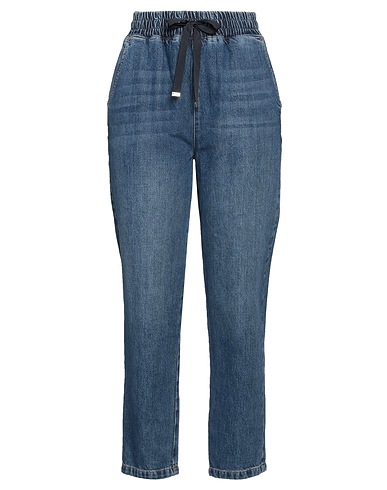 LIU •JO Denim trousers Blue 64% Cotton, 36% Lyocell