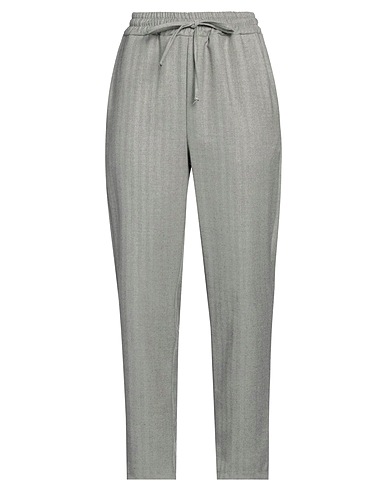 CARACTÈRE Casual trouser Grey 63% Polyester, 34% Viscose, 3% Elastane