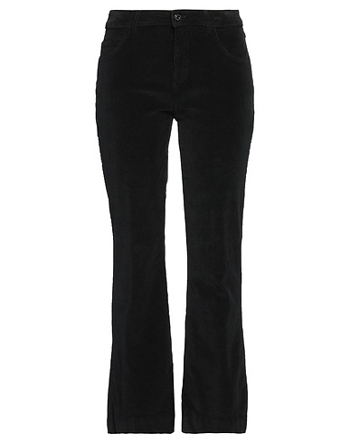 CARACTÈRE Casual trouser Black 98% Cotton, 2% Elastane