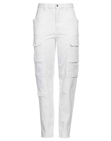 ISABEL MARANT Denim trousers White 100% Cotton
