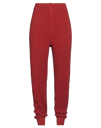 RE/DONE by HANES Casual trouser Brick red 100% Cotton