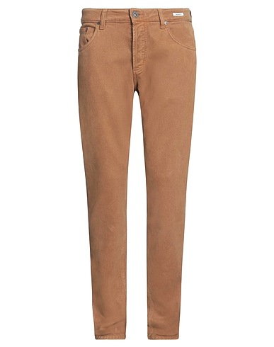 UNIFORM Casual pants Brown 75% Lyocell, 23% Cotton, 2% Lycra®
