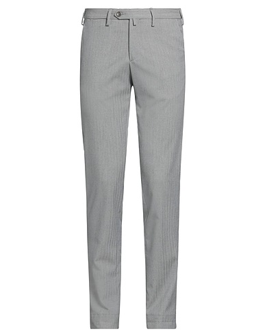 B SETTECENTO Casual trouser Grey 67% Polyester, 29% Viscose, 2% Wool, 2% Elastane