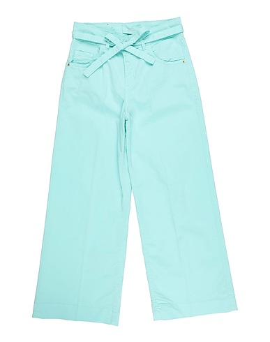 KOCCA Casual trouser Turquoise 98% Cotton, 2% Elastane