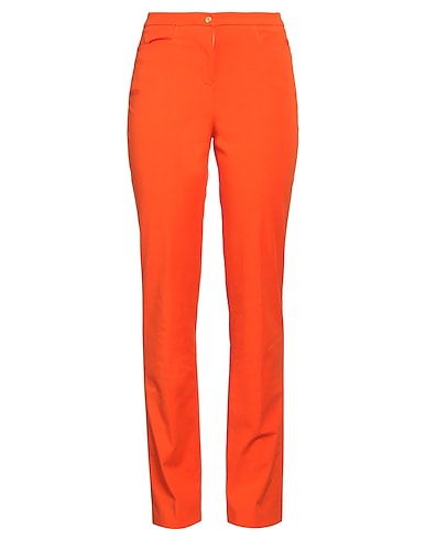 PAMELA HENSON Casual trouser Orange 95% Cotton, 5% Elastane