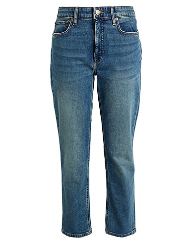 LAUREN RALPH LAUREN Pantaloni jeans High-Rise Straight Ankle Jean
 Blu 99% Cotone, 1% Elastan