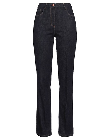 PAMELA HENSON Denim trousers Blue 97% Cotton, 3% Elastane