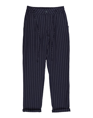 STONE UP Casual trouser Midnight blue 79% Viscose, 18% Linen, 3% Polyester