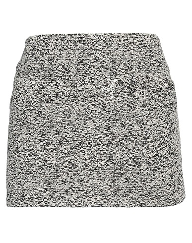 IRO Mini skirt Black 44% Cotton, 41% Acrylic, 9% Polyamide, 4% Synthetic fibers, 2% Metallic fiber