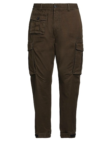DSQUARED2 Casual trouser Military green 97% Cotton, 3% Elastane
