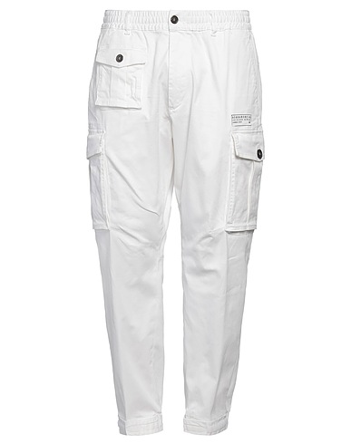 DSQUARED2 Casual trouser White 97% Cotton, 3% Elastane