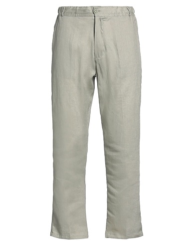 FRANZESE COLLECTION Casual trouser Sage green 100% Linen
