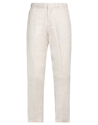 FRANZESE COLLECTION Pantalone Avorio 100% Lino