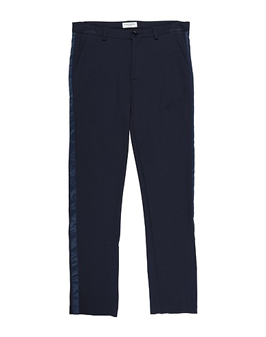 PAOLO PECORA Casual trouser Blue 65% Viscose, 30% Polyamide, 5% Elastane