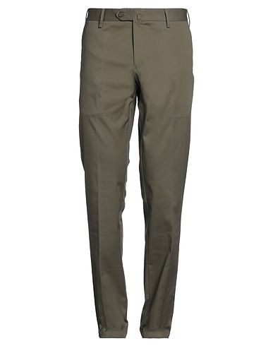 BAGNOLI Sartoria Napoli Casual pants Military green 98% Cotton, 2% Elastane