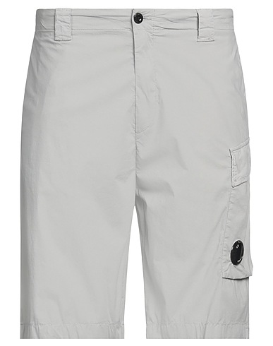 C.P. COMPANY Shorts & Bermuda Light grey 65% Cotton, 28% Polyamide, 7% Elastane
