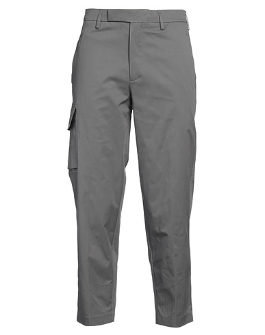 NEIL BARRETT Casual trouser Grey 49% Cotton, 46% Nylon, 5% Elastane