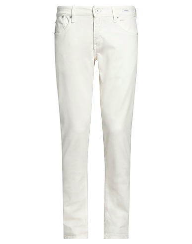 UNIFORM Denim pants Ivory 75% Lyocell, 23% Cotton, 2% Lycra®