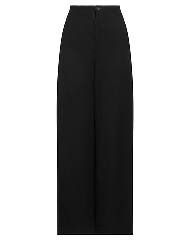 UMA WANG Casual pants Black 51% Viscose, 49% Linen