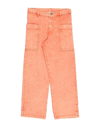 BONPOINT Denim pants Salmon pink 98% Cotton, 2% Elastane