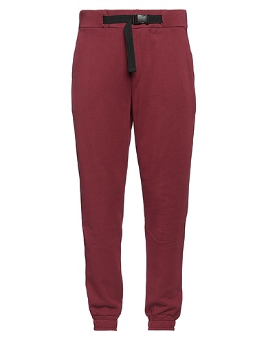 MESSAGERIE Casual pants Burgundy 100% Cotton