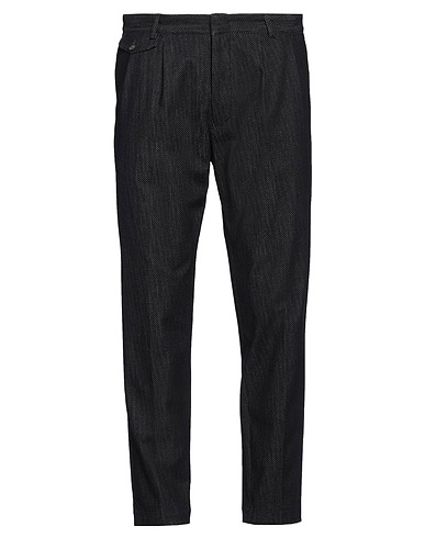 EMPORIO ARMANI Casual trouser Midnight blue 99% Cotton, 1% Elastane