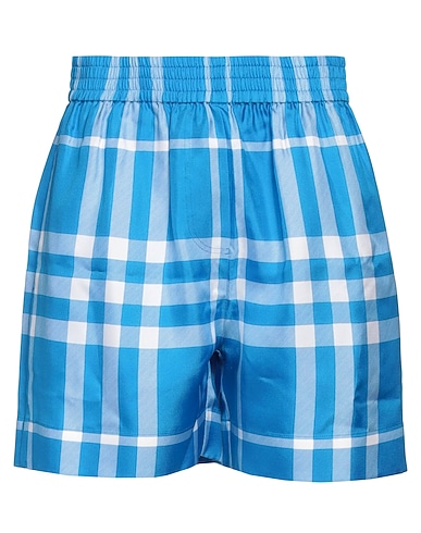BURBERRY Shorts & Bermuda Azure 100% Silk
