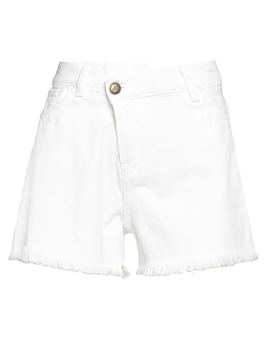 ANIYE BY Denim shorts White 100% Cotton