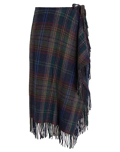 POLO RALPH LAUREN Midi-Rock Nachtblau 68% Wolle, 26% Polyamid, 6% Andere Fasern