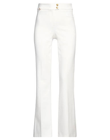 PAMELA HENSON Casual pants White 60% Viscose, 35% Polyamide, 5% Elastane