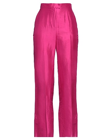 MAX MARA STUDIO Casual pants Fuchsia 100% Silk