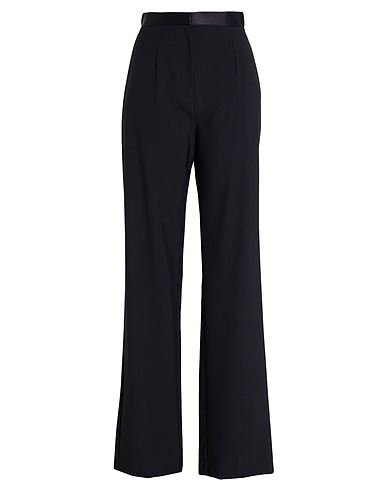 NENSI DOJAKA Casual trouser Black 53% Polyester, 43% Virgin Wool, 4% Elastane