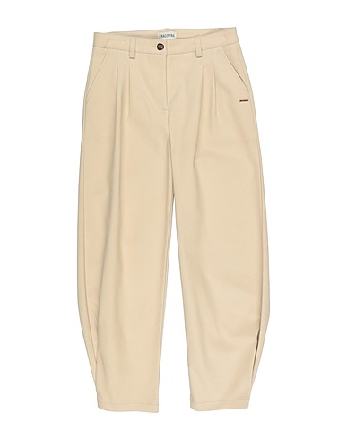FRACOMINA MINI Casual pants Beige 98% Cotton, 2% Elastane