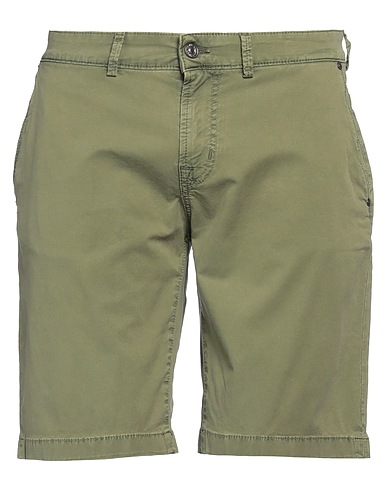 7 FOR ALL MANKIND Shorts & Bermuda Military green 97% Cotton, 3% Elastane