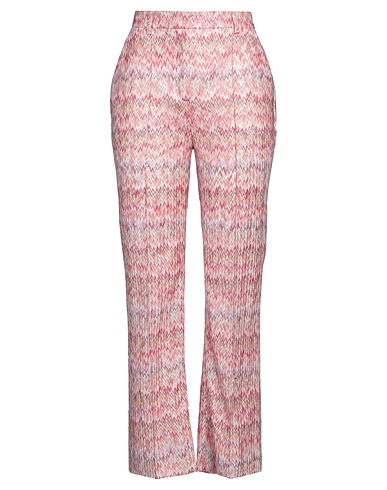 MISSONI Casual trouser Pink 60% Viscose, 21% Metallic fiber, 19% Polyamide
