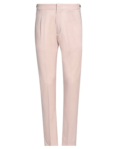 LOW BRAND Casual pants Light pink 100% Virgin Wool