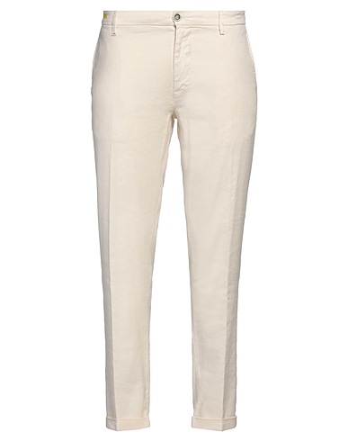 RE_HASH Pantalone Avorio 49% Lino, 48% Cotone, 3% Elastan