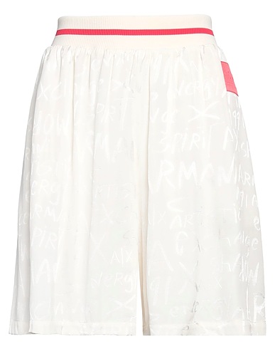 ARMANI EXCHANGE Shorts et Bermudas Ivoire 100% Viscose, Élasthanne, Polyester
