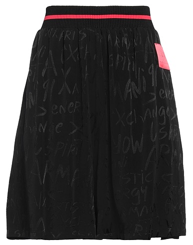ARMANI EXCHANGE Shorts & Bermuda Black 100% Viscose, Elastane, Polyester