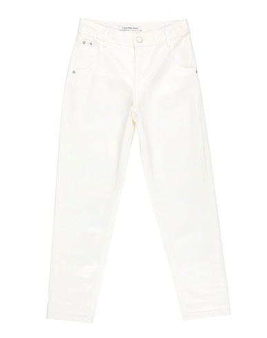 CALVIN KLEIN JEANS Denim trousers White 100% Cotton
