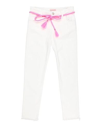 PARIS HILTON Pantalone Bianco 97% Cotone, 3% Elastan