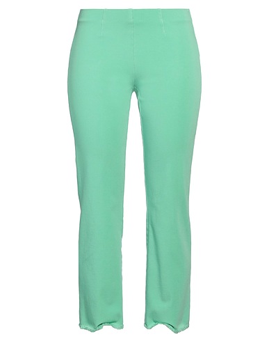 SEDUCTIVE Casual trouser Light green 53% Cotton, 34% Lyocell, 7% Polyester, 6% Elastane