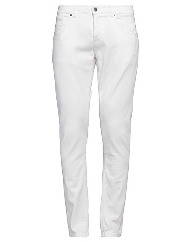 DONDUP Casual trouser White 92% Cotton, 6% Elastomultiester, 2% Elastane