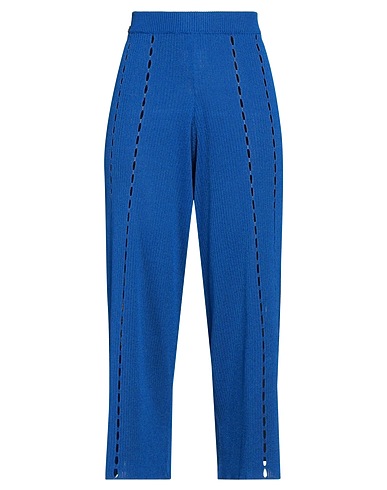 MANILA GRACE Casual trouser Blue 78% Viscose, 22% Polyester