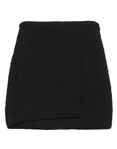 GANNI Mini skirt Black 58% Recycled polyester, 42% Polyester