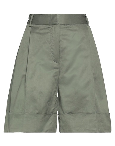 KITON Shorts & Bermuda Green 59% Cotton, 41% Linen