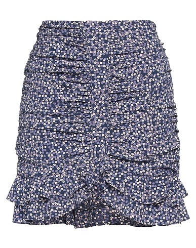 ISABEL MARANT Mini skirt BLU NAVY 91% Silk, 9% Elastane