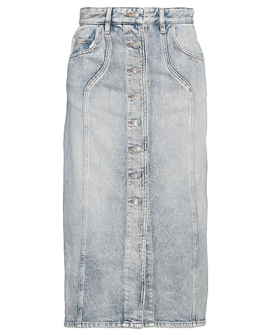 MARANT ÉTOILE 데님 스커트 블루 100% 코튼