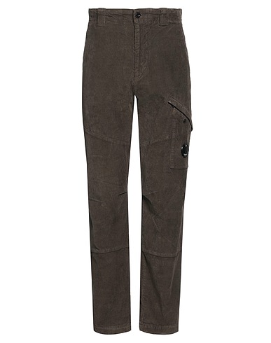 C.P. COMPANY Casual trouser Dark brown 97% Cotton, 3% Elastane